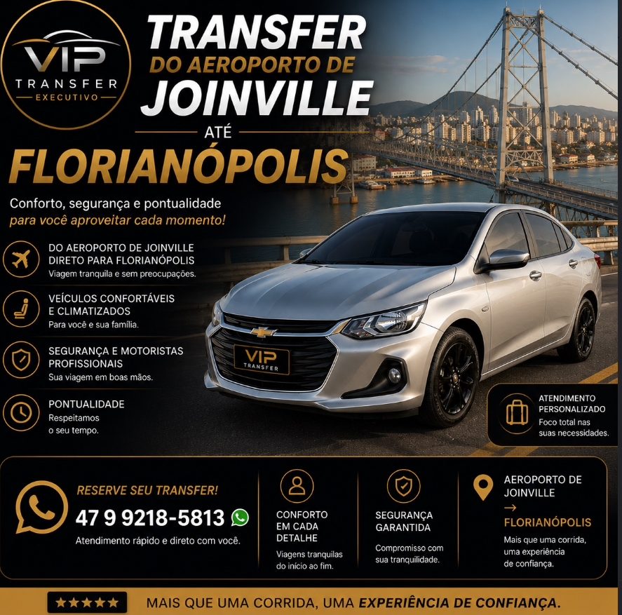 Transfer do aeroporto de Joinville